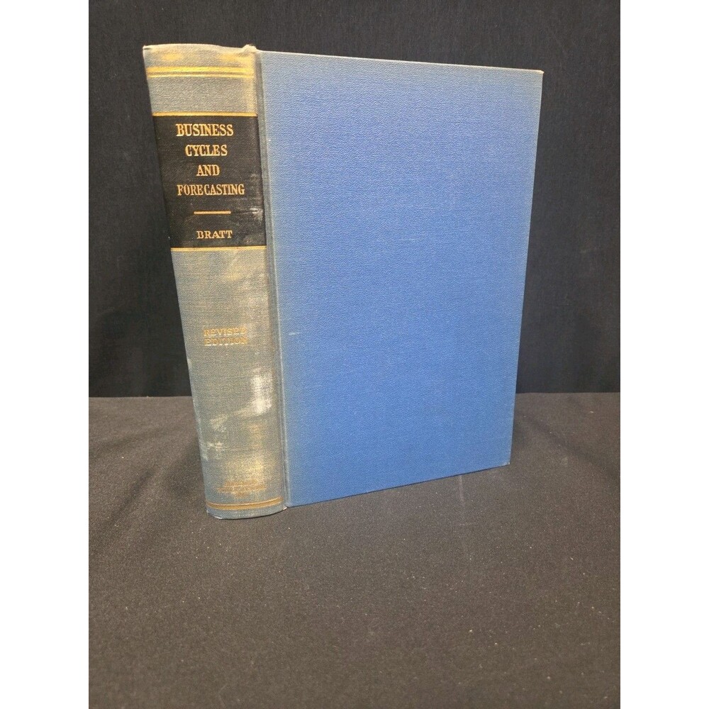 Business Cycles and Forecasting by Elmer Bratt (1940, Hardcover) Review Copy Vtg